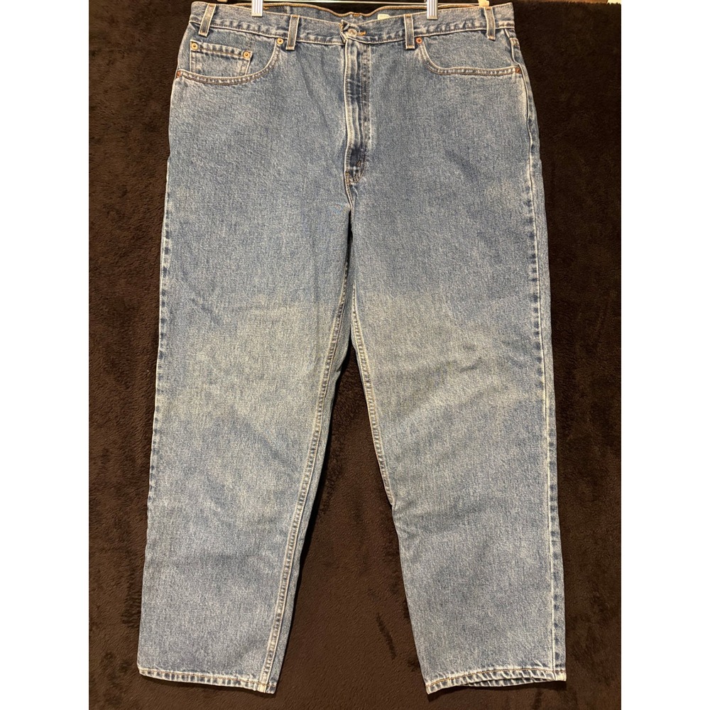 Levis 550 Relaxed Fit Jeans Men's‎ Light Wash Denim Pants Size 42x30 Vintage